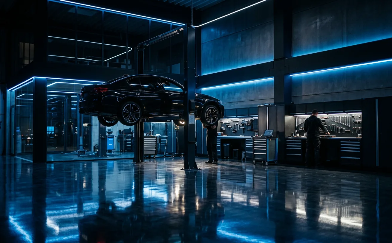 AUTO PRO GARAGE için örnek otomotiv web sitesi tasarımı